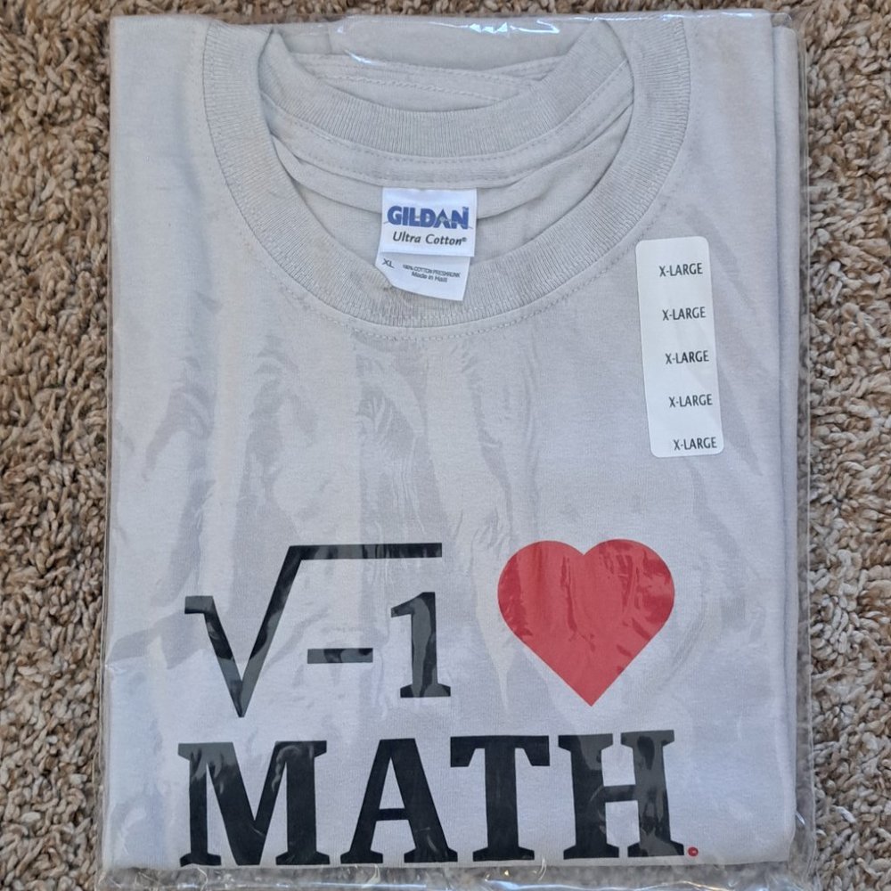 New "I Love Math" Unisex T-Shirts